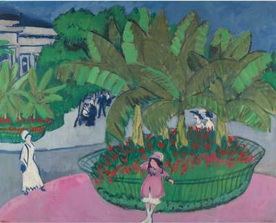 The Bosquet, Albertplatz in Dresden by Ernst Ludwig Kirchner